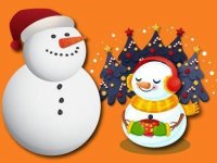 Gravity Snowman Christmas Online Puzzle Game