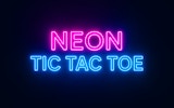 Neon Tic Tac Toe Online - Classic Strategy Puzzle Game