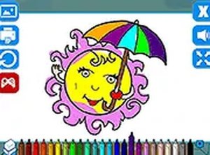 Sunny Palette Coloring Playground