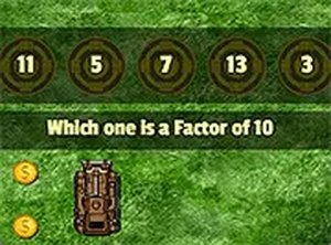 Math Tank Factors Online Puzzle Game